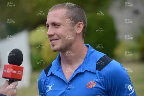 310713 - Newport-Gwent Dragons Kit Launch -Dragons new signing Richie Rees