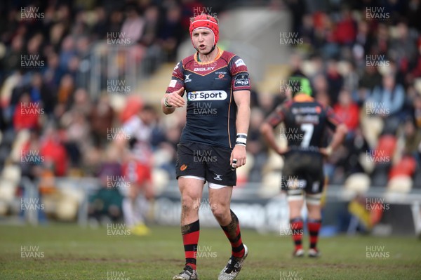 270316 - Newport Gwent Dragons v Edinburgh - Guinness PRO12 -Tyler Morgan of Dragons