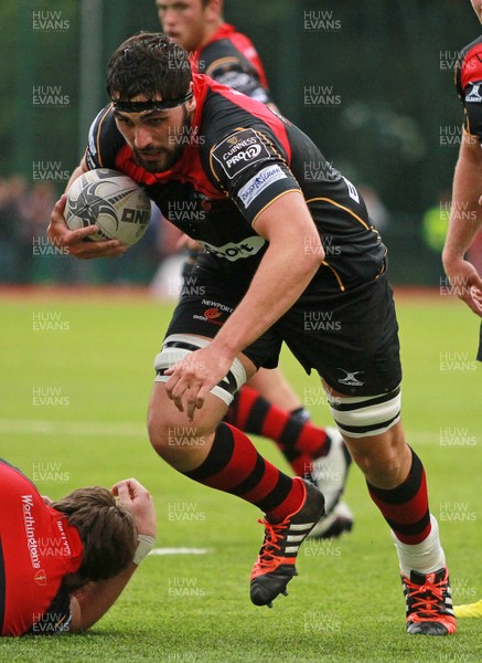 140815 - Newport Gwent Dragons v Nottingham - Pre Season Friendly - Matthew Screech of Newport Gwent Dragons