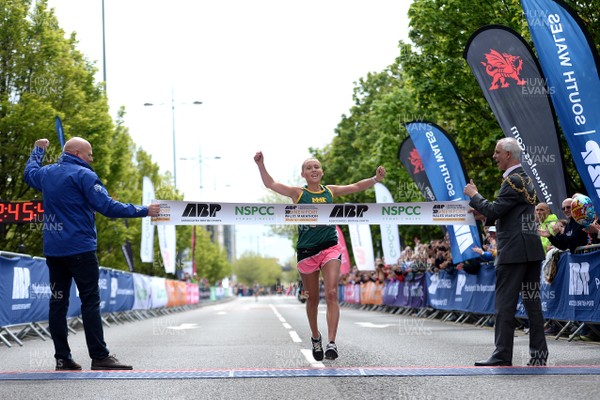 050519 - ABP Newport Wales Marathon & 10K - Carla Swithenbank wins the Women's Newport Wales Marathon