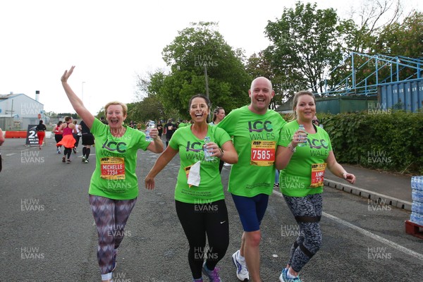 050519 - Newport Wales  Marathon and 10K - 10K runners for ICC Wales at Newport Transporter Bridge 