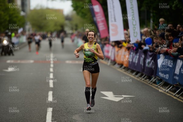 050519 - ABP Newport Wales Marathon & 10K - Francesca Rawlings finishes third in the women's race ABP Newport Wales marathon
