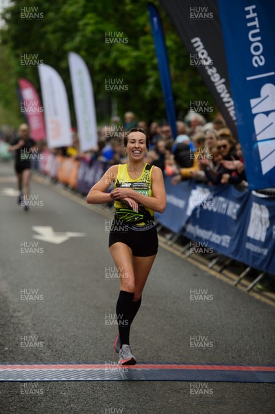 050519 - ABP Newport Wales Marathon & 10K - Francesca Rawlings finishes third in the women's race ABP Newport Wales marathon