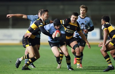 211125 - Newport RFC v Cardiff RFC, Super Rugbi Cymru - Rhys Cummings of Cardiff looks to break away