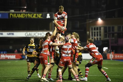 070326 - Newport RFC v Llandovery RFC - SRC Cup Final - Llandovery line-out