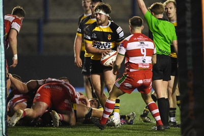 070326 - Newport RFC v Llandovery RFC - SRC Cup Final - Wade Langley of Newport