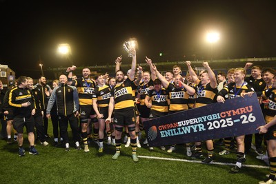 070326 - Newport RFC v Llandovery RFC - SRC Cup Final - Newport lift he cup