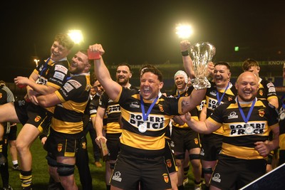 070326 - Newport RFC v Llandovery RFC - SRC Cup Final - Newport lift he cup