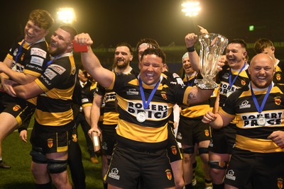 070326 - Newport RFC v Llandovery RFC - SRC Cup Final - Newport lift he cup