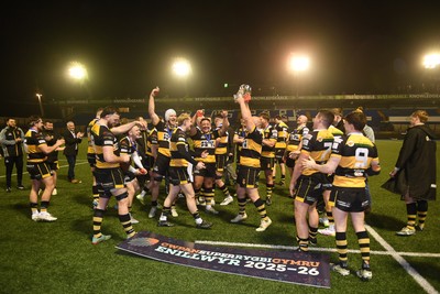 070326 - Newport RFC v Llandovery RFC - SRC Cup Final - Newport lift he cup