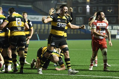 070326 - Newport RFC v Llandovery RFC - SRC Cup Final - Newport power over to score the winning try