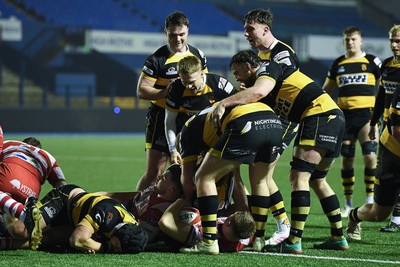 070326 - Newport RFC v Llandovery RFC - SRC Cup Final - Newport power over to score the winning try