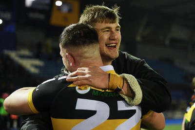 070326 - Newport RFC v Llandovery RFC - SRC Cup Final - Newport player celebrate the win at full time