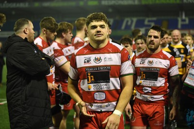 070326 - Newport RFC v Llandovery RFC - SRC Cup Final - Llandovery players at full time