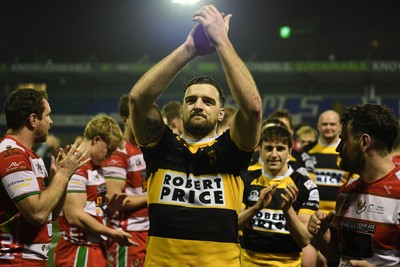 070326 - Newport RFC v Llandovery RFC - SRC Cup Final - Newport players celebrate the win at full time