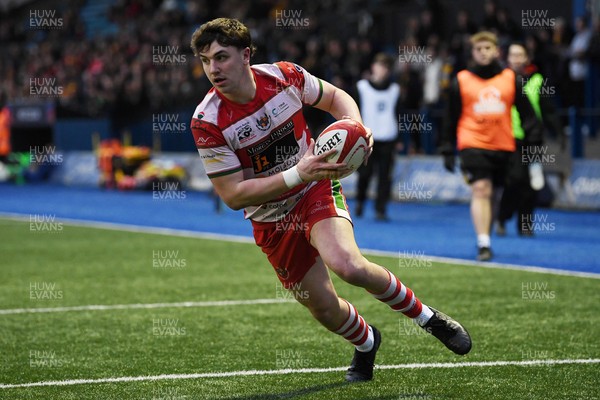 070326 - Newport RFC v Llandovery RFC - SRC Cup Final - Llien Morgan of Llandovery runs in to score a try