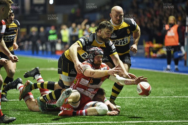 070326 - Newport RFC v Llandovery RFC - SRC Cup Final - Ben Roach of Newport goes close to putting the ball over the line