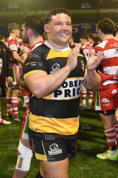 070326 - Newport RFC v Llandovery RFC - SRC Cup Final - Newport players celebrate the win at full time