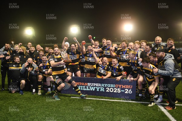 070326 - Newport RFC v Llandovery RFC - SRC Cup Final - Newport lift he cup
