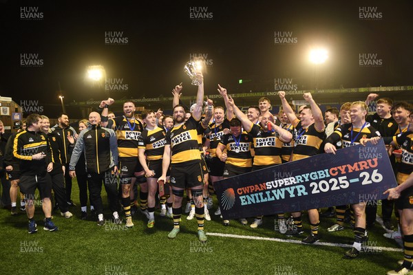 070326 - Newport RFC v Llandovery RFC - SRC Cup Final - Newport lift he cup