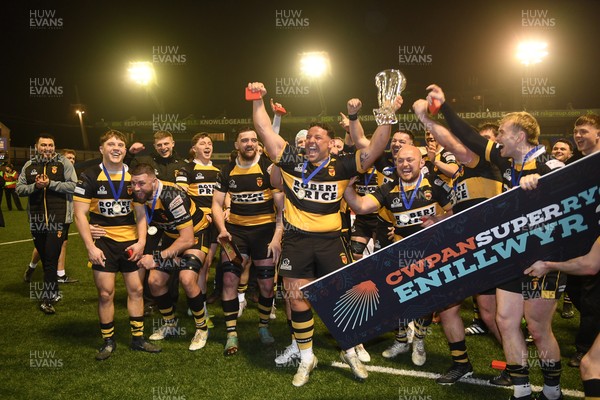 070326 - Newport RFC v Llandovery RFC - SRC Cup Final - Newport lift he cup