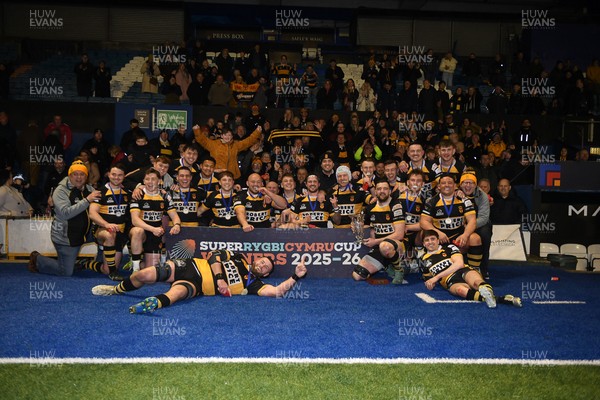 070326 - Newport RFC v Llandovery RFC - SRC Cup Final - Newport lift he cup