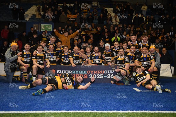 070326 - Newport RFC v Llandovery RFC - SRC Cup Final - Newport lift he cup