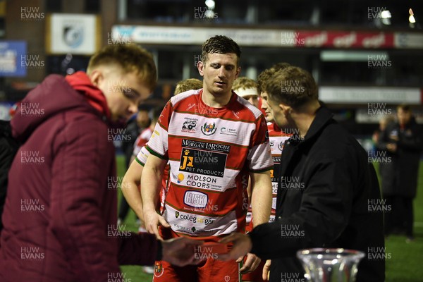 070326 - Newport RFC v Llandovery RFC - SRC Cup Final - Llandovery players at full time