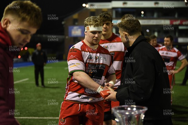 070326 - Newport RFC v Llandovery RFC - SRC Cup Final - Llandovery players at full time