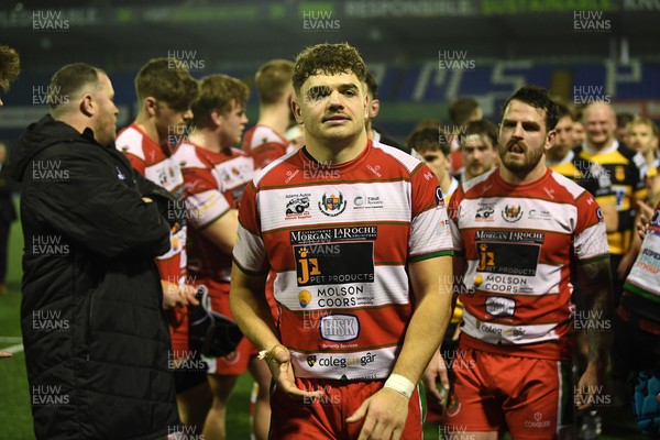 070326 - Newport RFC v Llandovery RFC - SRC Cup Final - Llandovery players at full time