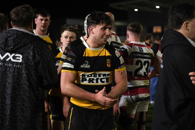 090426 - Newport RFC v Pontypool RFC - Super Rygbi Cymru - Harri Ackerman of Newport at full time