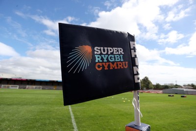 120926 - Newport RFC v Rygbi RGC - Super Rygbi Cymru - SRC - Corner flag