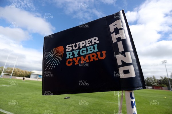 120926 - Newport RFC v Rygbi RGC - Super Rygbi Cymru - SRC - Corner flag