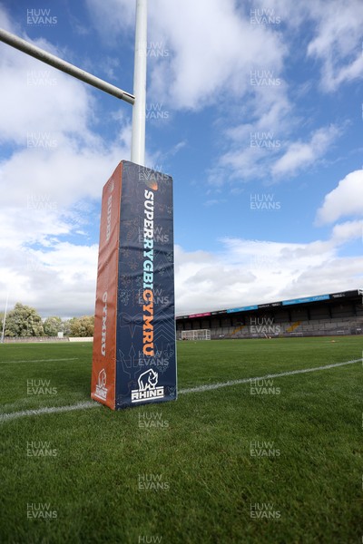120926 - Newport RFC v Rygbi RGC - Super Rygbi Cymru - SRC - Pitch post