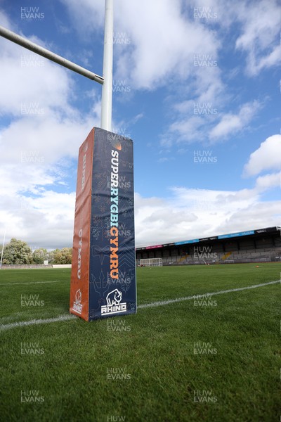 120926 - Newport RFC v Rygbi RGC - Super Rygbi Cymru - SRC - Pitch post