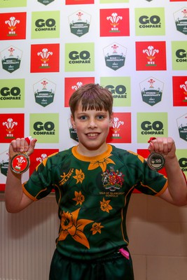 210324 - Newport v Vale of Glamorgan - Welsh Schools Junior Group U11 DC Thomas Plate Final - Man of the Match Reggie Roberts of Vale of Glamorgan 