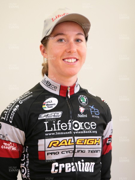 27.06.07.. Cyclist Nicole Cooke at the launch of the Ras de Cymru cycling event at Caerleon Campus of the University of Newport  