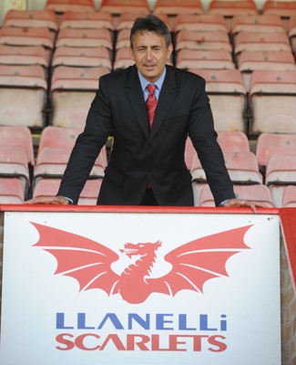 14.05.08 - Llanelli Scarlets Coach Announcement - Nigel Davies at Stradey Park after being announced the new head coach at the Llanelli Scarlets 