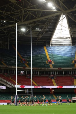 230525 - Northampton Saints Captain’s Run -  Northampton Saints during Captain’s Run ahead of the EPCR Champions Cup Final against Union Bordeaux-Begles at the Principality Stadium, Cardiff