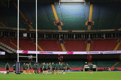 230525 - Northampton Saints Captain’s Run -  Northampton Saints during Captain’s Run ahead of the EPCR Champions Cup Final against Union Bordeaux-Begles at the Principality Stadium, Cardiff