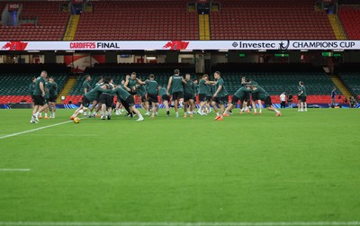 230525 - Northampton Saints Captain’s Run -  Northampton Saints during Captain’s Run ahead of the EPCR Champions Cup Final against Union Bordeaux-Begles at the Principality Stadium, Cardiff