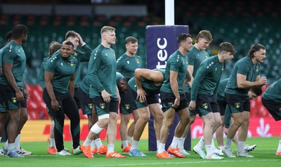 230525 - Northampton Saints Captain’s Run -  Northampton Saints during Captain’s Run ahead of the EPCR Champions Cup Final against Union Bordeaux-Begles at the Principality Stadium, Cardiff  