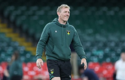 230525 - Northampton Saints Captain’s Run -  Northampton Saints head coach Sam Vesty during Captain’s Run ahead of the EPCR Champions Cup Final against Union Bordeaux-Begles at the Principality Stadium, Cardiff  