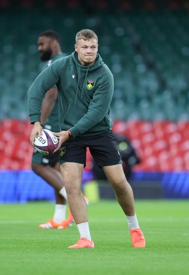 230525 - Northampton Saints Captain’s Run - Northampton Saints during Captain’s Run ahead of the EPCR Champions Cup Final against Union Bordeaux-Begles at the Principality Stadium, Cardiff