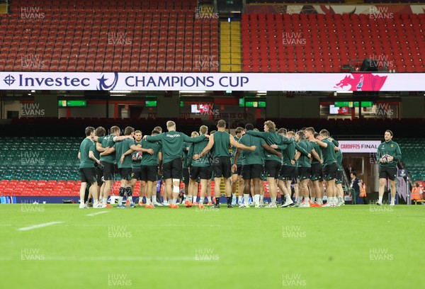 230525 - Northampton Saints Captain’s Run -  Northampton Saints during Captain’s Run ahead of the EPCR Champions Cup Final against Union Bordeaux-Begles at the Principality Stadium, Cardiff