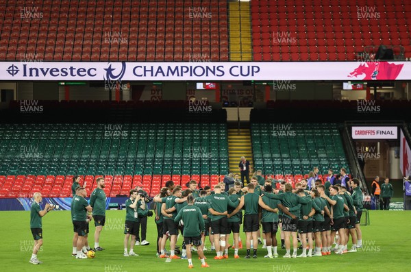 230525 - Northampton Saints Captain’s Run -  Northampton Saints during Captain’s Run ahead of the EPCR Champions Cup Final against Union Bordeaux-Begles at the Principality Stadium, Cardiff