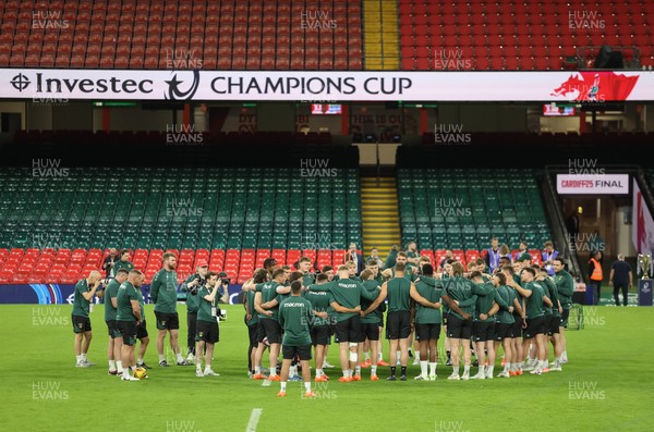 230525 - Northampton Saints Captain’s Run -  Northampton Saints during Captain’s Run ahead of the EPCR Champions Cup Final against Union Bordeaux-Begles at the Principality Stadium, Cardiff