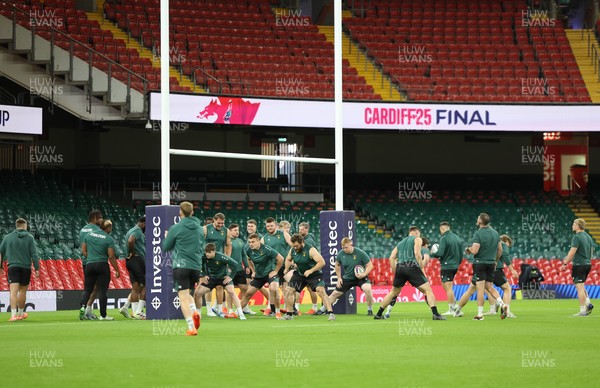 230525 - Northampton Saints Captain’s Run -  Northampton Saints during Captain’s Run ahead of the EPCR Champions Cup Final against Union Bordeaux-Begles at the Principality Stadium, Cardiff