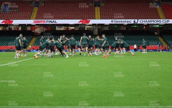 230525 - Northampton Saints Captain’s Run -  Northampton Saints during Captain’s Run ahead of the EPCR Champions Cup Final against Union Bordeaux-Begles at the Principality Stadium, Cardiff