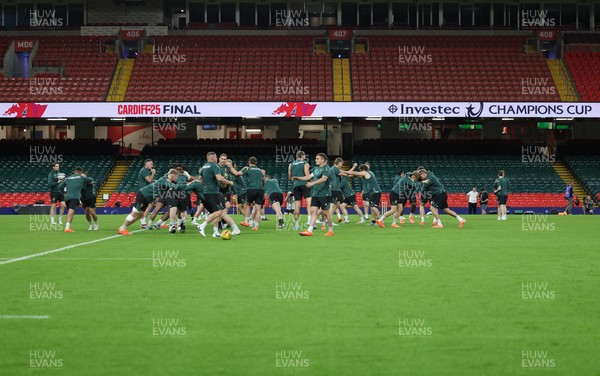 230525 - Northampton Saints Captain’s Run -  Northampton Saints during Captain’s Run ahead of the EPCR Champions Cup Final against Union Bordeaux-Begles at the Principality Stadium, Cardiff